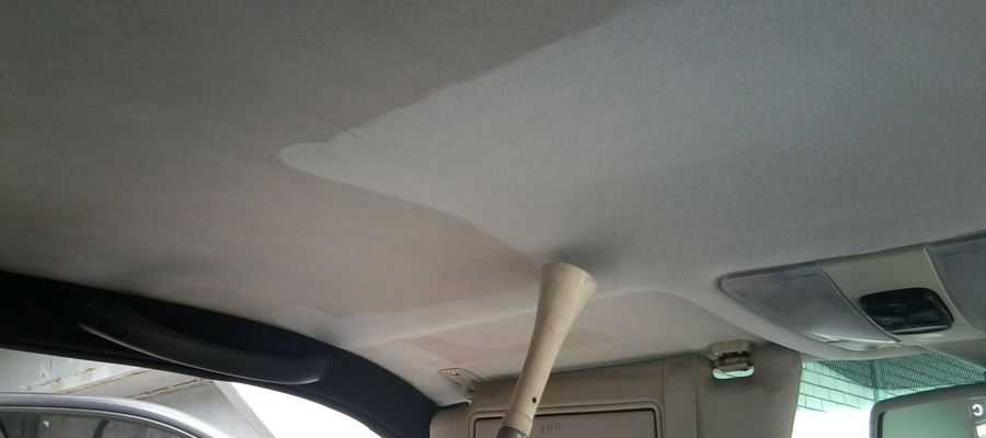 Как отчистить потолок машины и не повредить покрытие