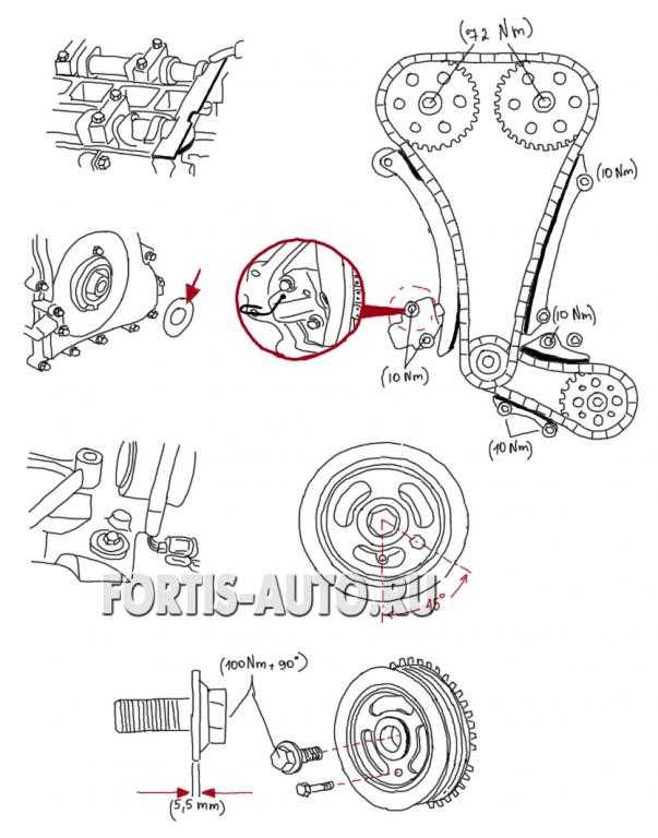 Замена цепи грм форд фокус 2 с двигателем 1,8 и 2,0 литра подробная инструкция