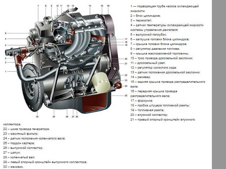 Характеристика и разница двигателей ваз таблица. на каких двигателях гнёт клапана?