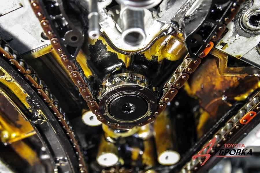 Замена цепи грм с двигателем 1gr-fe на тойоте прадо 120