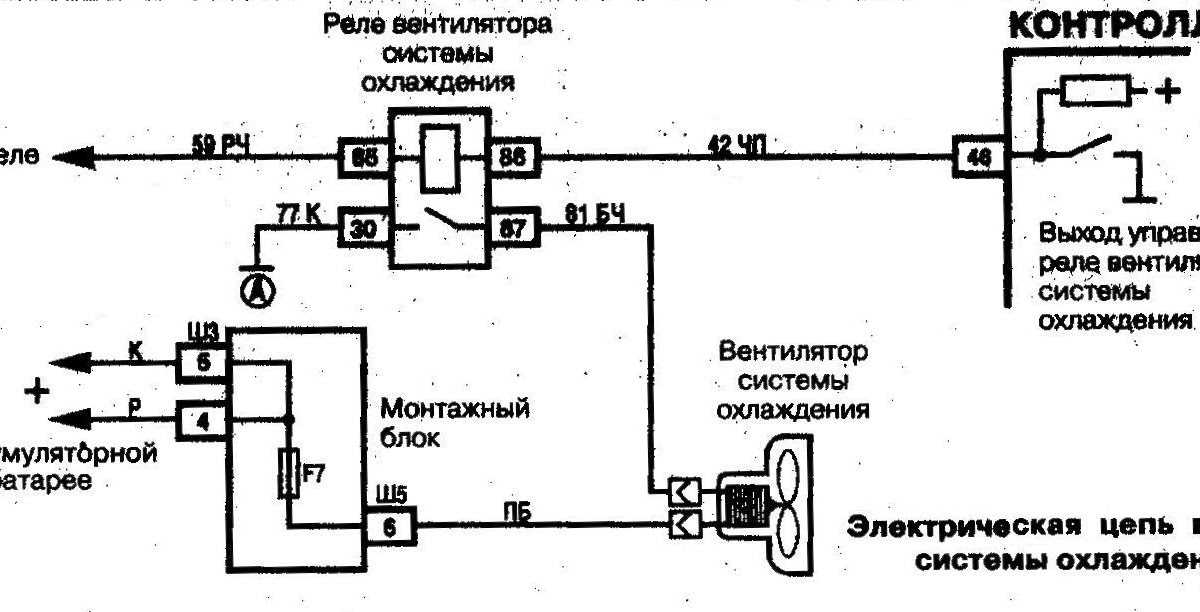 Схема подключения вентилятора охлаждения ваз 2112 инжектор 16 клапанов