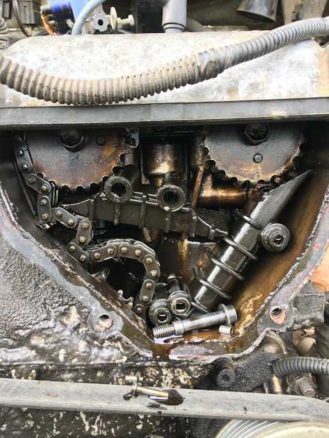 409 двигатель порвало цепь что гнет