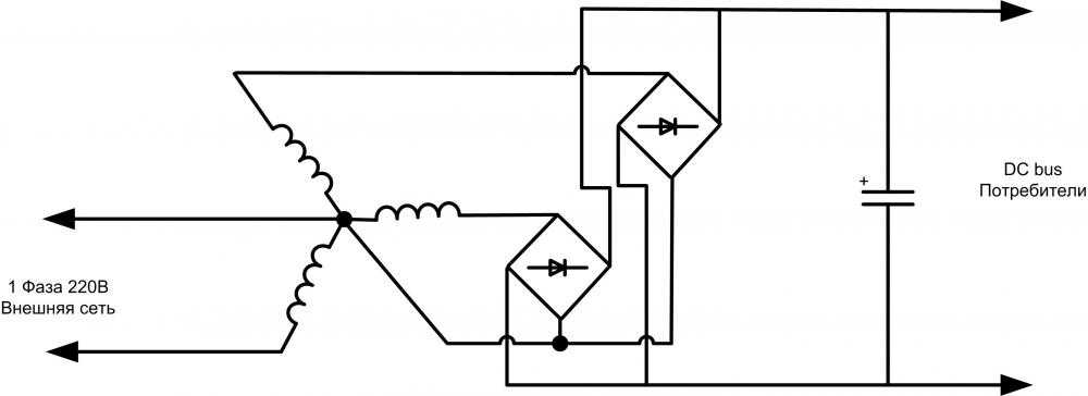 Асинхронный двигатель в качестве генератора схема подключения