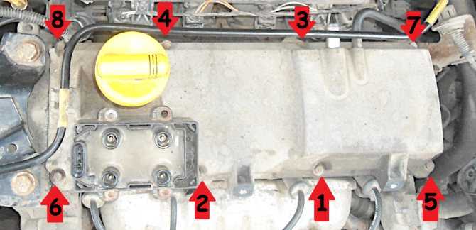 Замена прокладки клапанной крышки двигателя k7j рено логан
