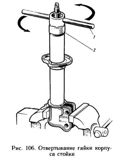 Снятие и установка телескопической стойки ваз «ока» 1111 1988-2008