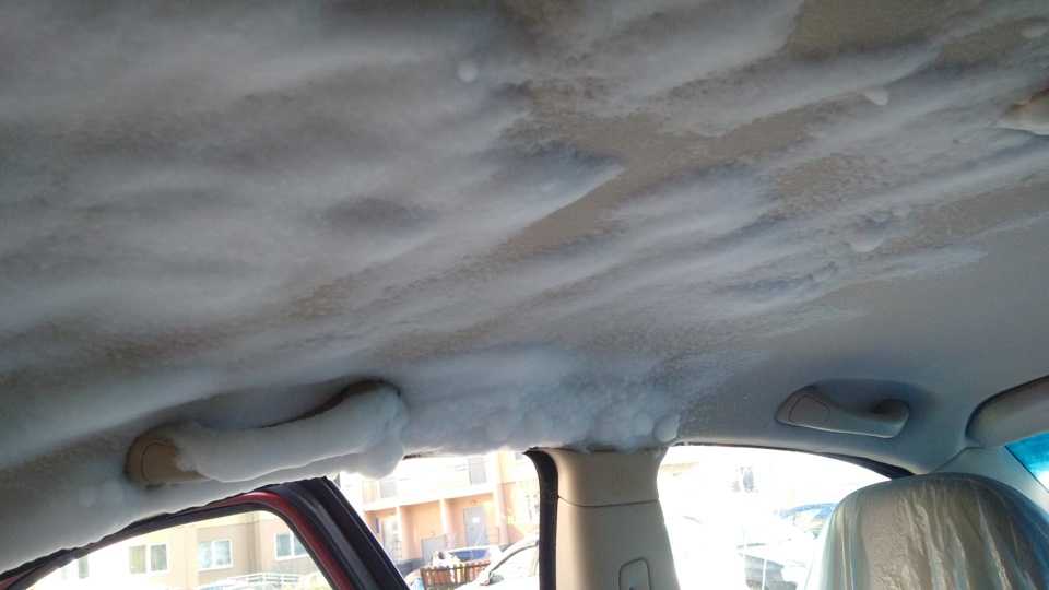 Как почистить потолок автомобиля своими руками