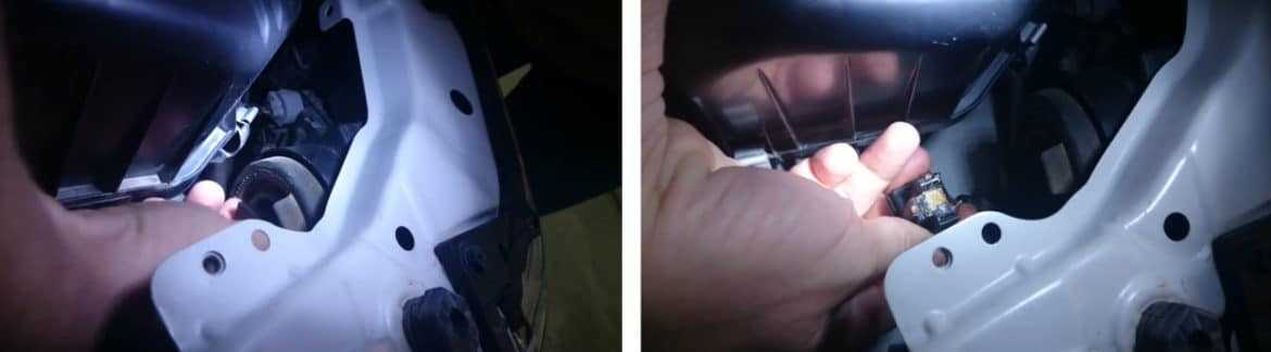 Suzuki grand vitara (сузуки гранд витара) замена лампочек в передних фарах через подкрылок. фото и видео инструкция