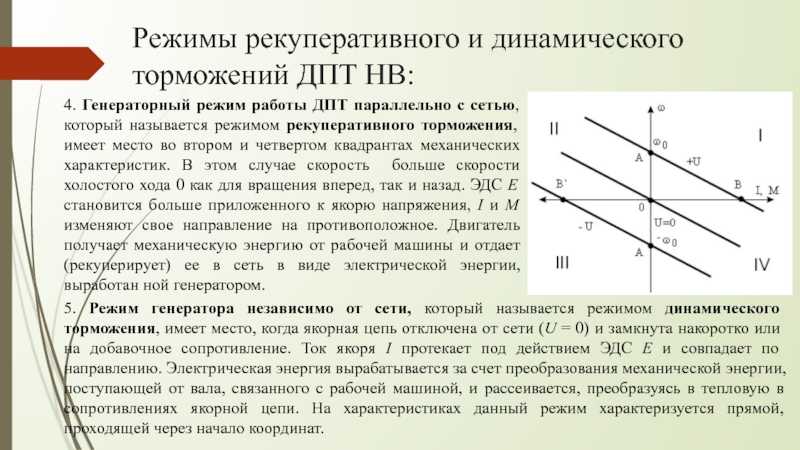 Генераторное торможение асинхронного двигателя