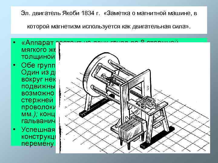История изобретения и развития электродвигателя. реферат. физика. 2012-06-20