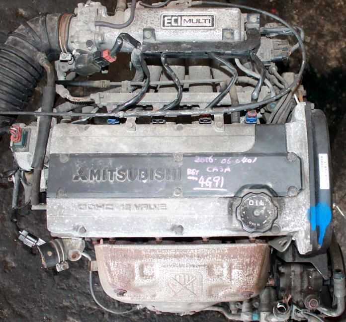 ﻿Двигатель Mitsubishi 4G91 15литровый бензиновый двигатель Митсубиси 4G91 производили лишь с 1991 по 1996 годы и ставили на такие модели, как Лансер,