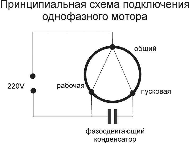 Электродвигатель аер 16 ухл4 схема подключения