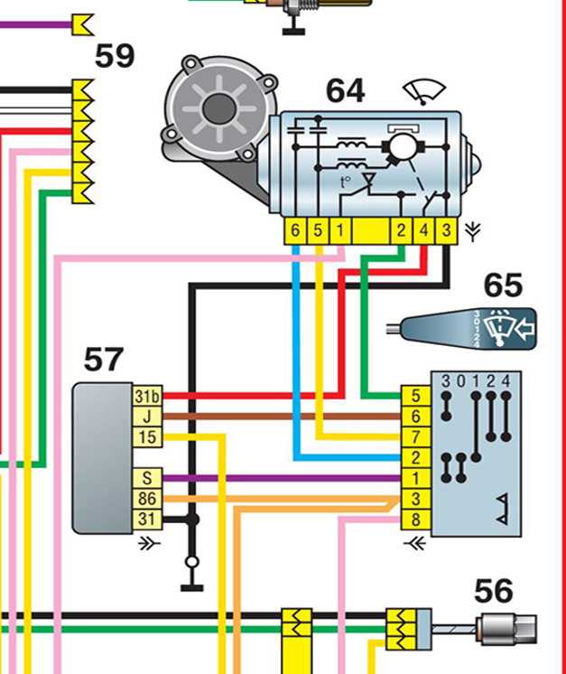 Схема подключения дворников газ 3110