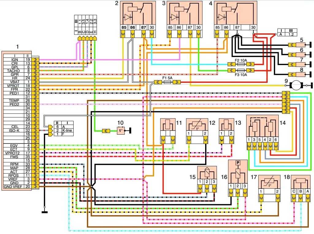 Схема электропроводки газель змз 405